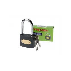 Tri-max Gri Döküm Uzun Asma Kilit 38 mm