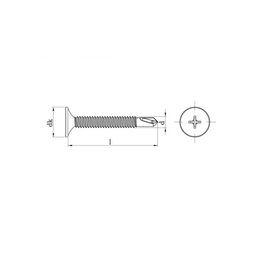 3.5x35 mm Matkap Uçlu Alçıpan Vidası