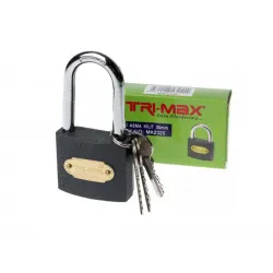 Tri-max Gri Döküm Uzun Asma Kilit 50 mm