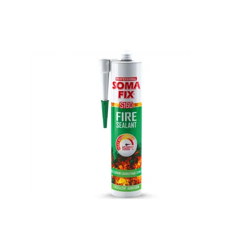 SOMAFİX S160 Isı Mastiği 1500C Siyah 310ml 600gr