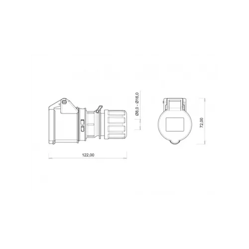 CEE Norm Uzatma Priz BC1-1303-2312