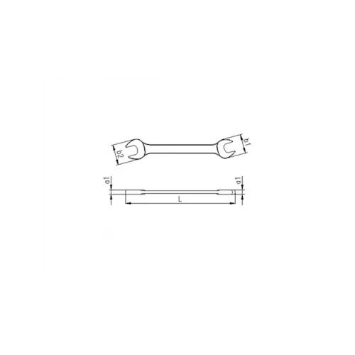 0100 İki Ağız Anahtar Kısa Boy 12x13 mm
