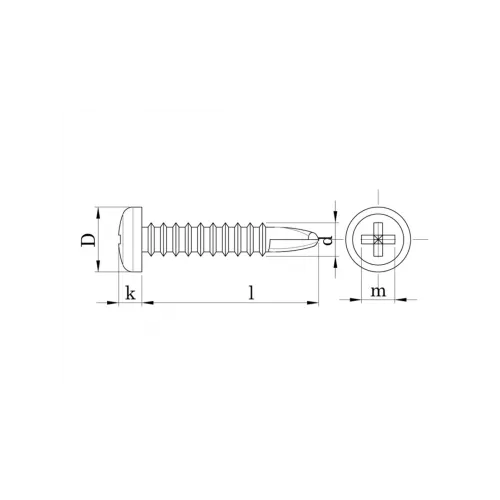 3.9x13 mm YSB Matkap Uçlu Vida DIN 7504N