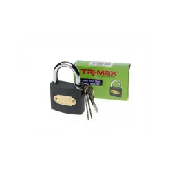 Tri-max Gri Döküm Asma Kilit 38 mm