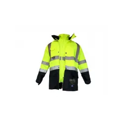 JUNIOR JN1003 (XXL)  5+1 İÇİ ÇIKMALI OXFORD FOSFORLU PARKA