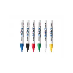 Tam Örtücü Sarı Metal Marker Boya Kalemi Bilyalı