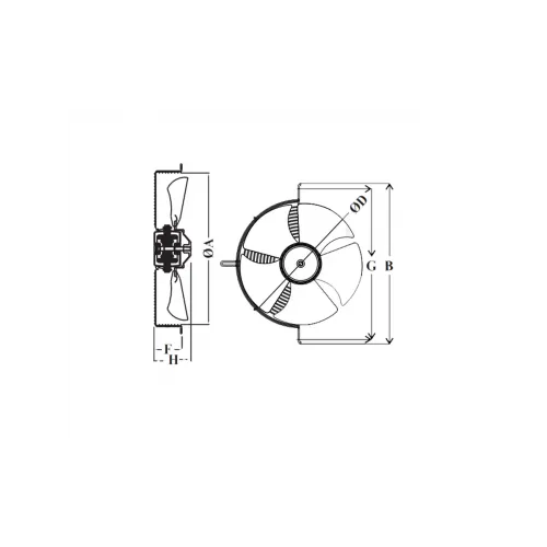 FM Serisi FM35 Aksiyel Tip Monofaze Soğutma Fan 155W