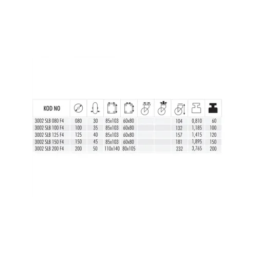 3002 SLB 100 F4 FRENLİ SAC DÖNER TEKER