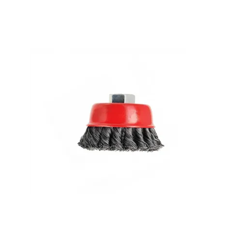 Burgulu Çanak Tel Fırça 65 mm Somunlu MES570