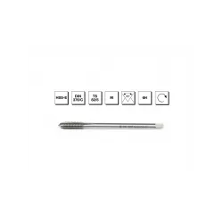 HSS - E DIN 376/C Metrik Normal Vidalı Düz Kanallı Makina Kılavuzu M18