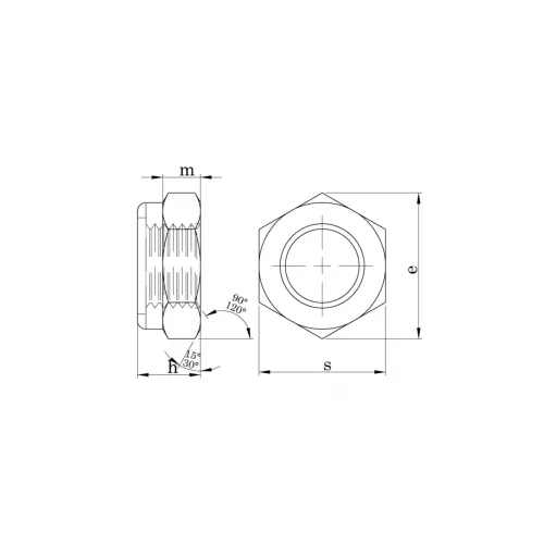 M8 Inox Fiberli Somun DIN 985
