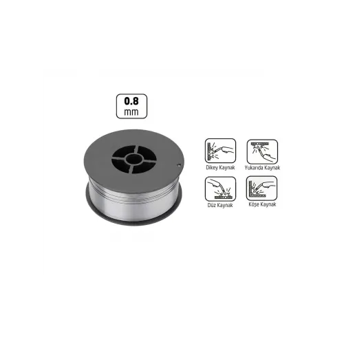 SEDEF 0.8mm Özlü Kaynak Teli 1kg Ambalaj 26251