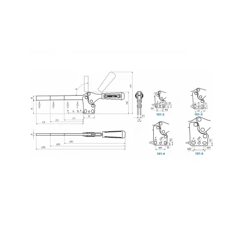 101-5-P3 Yatay Tabanlı Lamalı Yatay Bağlantı Elemanı 23693