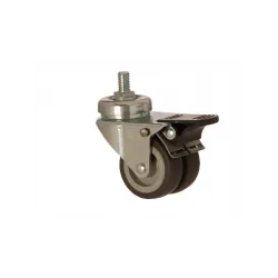 1301 MEB 050 FR Moblen Üzeri Termo Plastik kaplı Frenli Pimli Çift Mobilya Teker