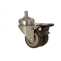 1301 MEB 050 FR Moblen Üzeri Termo Plastik kaplı Frenli Pimli Çift Mobilya Teker