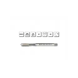 HSS - E DIN 371/C Metrik Normal Vidalı Düz Kanallı Makina Kılavuzu M5