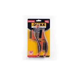 Profesyonel Yassı Tel Fırça Seti 3 Parça DMX4129