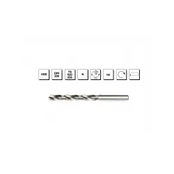 HSS DIN 338 Silindirik Saplı Kısa Matkap Ucu 13.5 mm - TAŞLANMIŞ