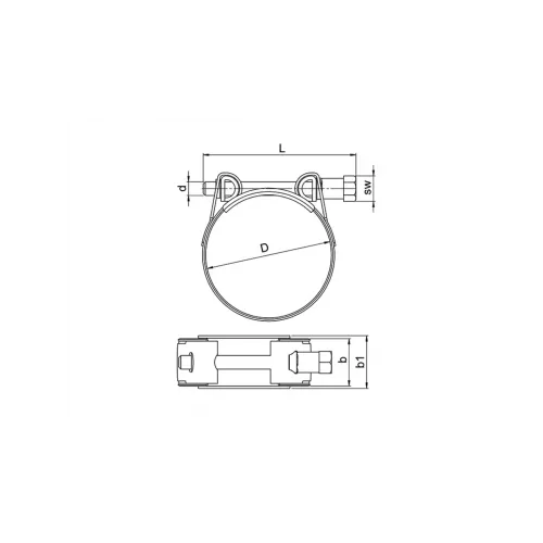 Ağır Tip Hortum Kelepçesi 68-73 mm