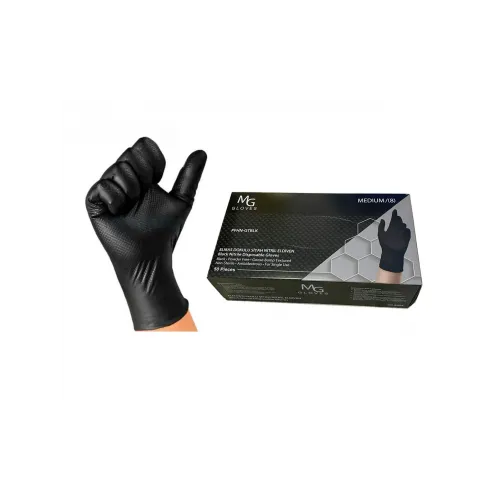 JUNIOR MG L ELMAS DOKULU BALIK SIRTI ÇİFT TARAF NİTRİL ELDİVEN