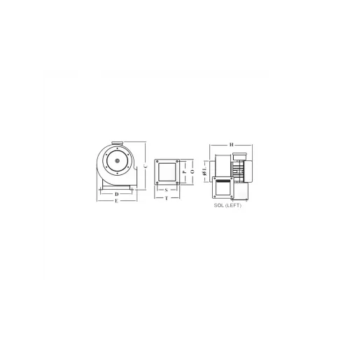 CT SERİSİ CT18.4 Radyal Fan Salyangoz Aspiratör 190W