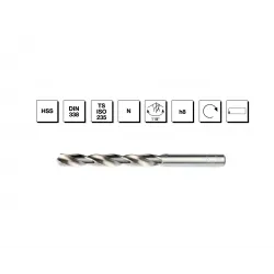 HSS DIN 338 Silindirik Saplı Kısa Matkap Ucu 18 mm - TAŞLANMIŞ