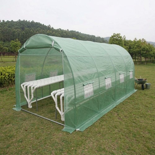 Profesyonel Hidroponik Tünel Sera Sistemi (600x300x200 cm)