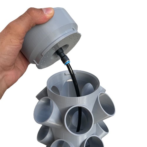 Topraksız Tarım Hobi Seti 24'lü Kule - Gri