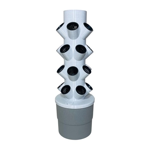 Topraksız Tarım Hobi Seti 24'lü Kule - Mermer Rengi