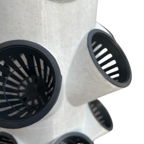 Topraksız Tarım Hobi Seti 24'lü Kule - Mermer Rengi