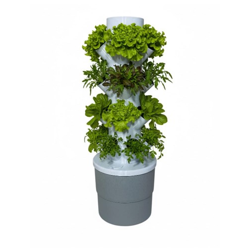 Topraksız Tarım Hobi Seti 24'lü Kule - Mermer Rengi